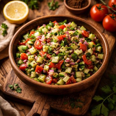 Image of Salad E Shirazi Tomato Cucumber Salad