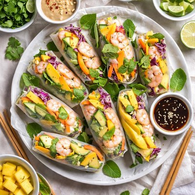 Image of Salad Rolls with Mango and Avocado