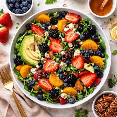 Image of Salad with Fruit and Cheese