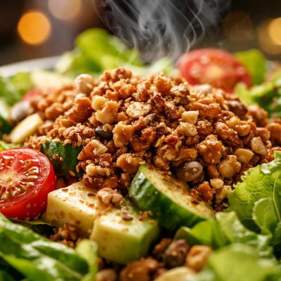 Image of Salad with Nutty Topping