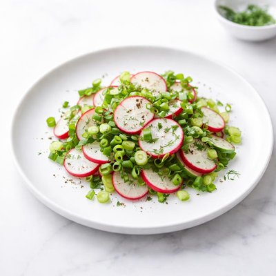 Image of Salad with Radish and Green Onions