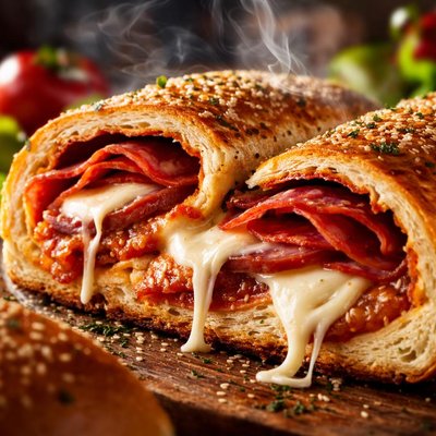 Image of Salami Bread or Stromboli