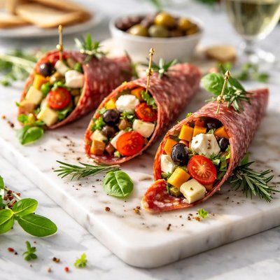 Image of Salami Cornucopia Appetizers