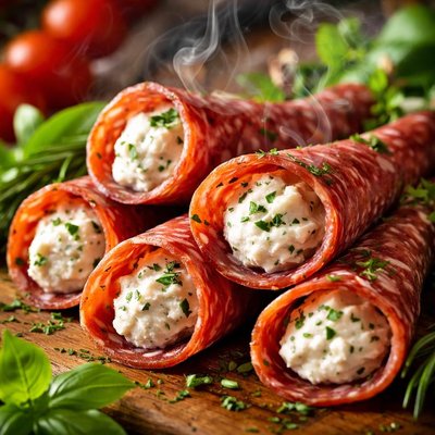 Image of Salami Cornucopias