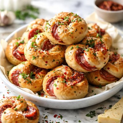 Image of Salami Garlic Knots