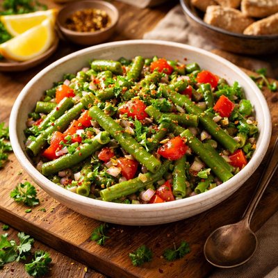 Image of Salatah El Loobyea Lebanese Green Bean Salad