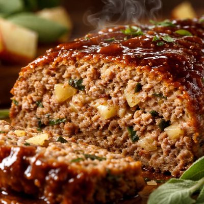 Image of Salisbury Ground Pork Meatloaf with Apple and Sage