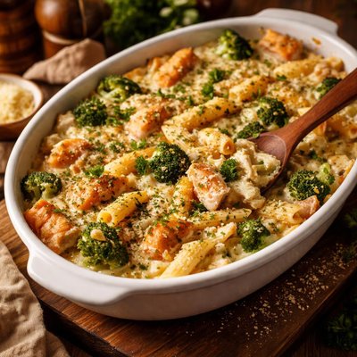 Image of Salmon Alfredo Casserole