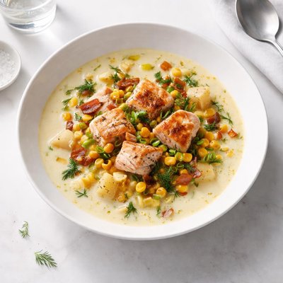 Image of Salmon and Corn Chowder