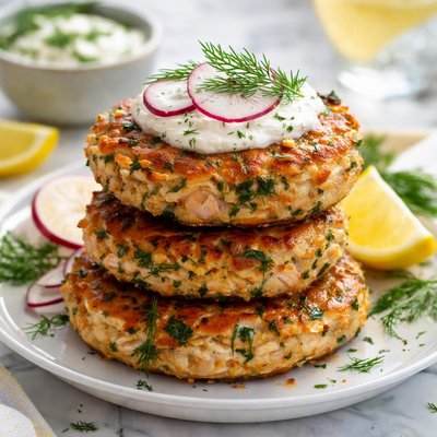 Image of Salmon and Dill Burgers or Cakes