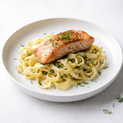 Image of Salmon and Dill Fettuccine