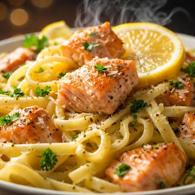 Image of Salmon and Lemon Pasta