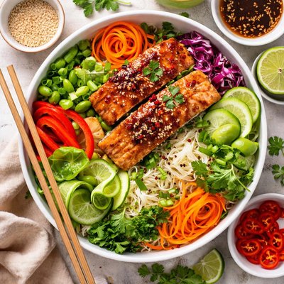 Image of Salmon and Noodle Salad