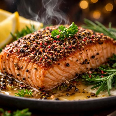 Image of Salmon Au Poivre