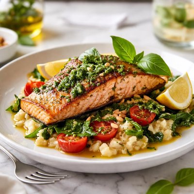 Image of Salmon Basel Style