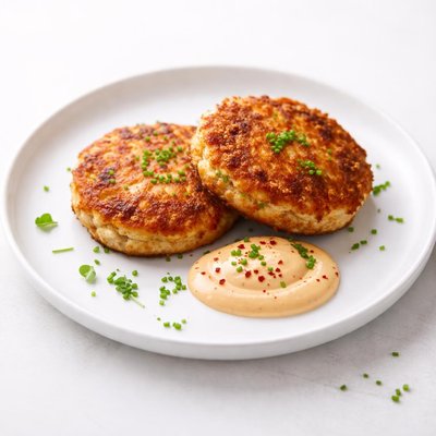 Image of Salmon Cakes with Chili Mayonnaise Sauce