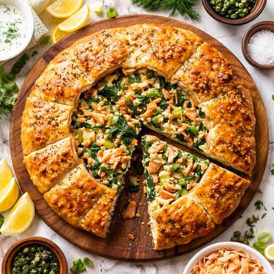 Image of Salmon Foldover Pie