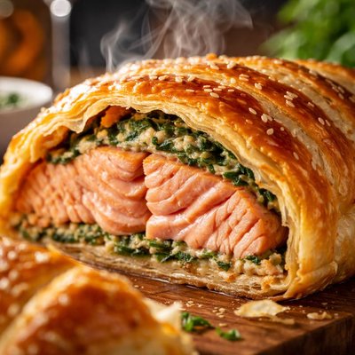 Image of Salmon in a Jacket Puff Pastry