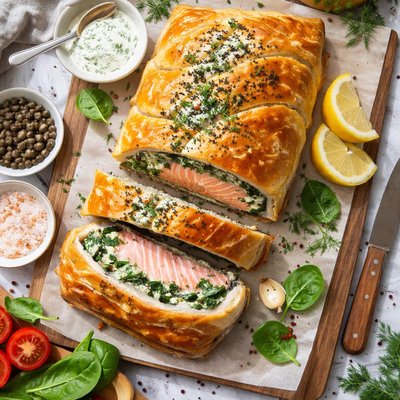 Image of Salmon in a Loaf