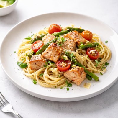 Image of Salmon Pasta Primavera