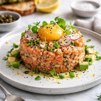 Image of Salmon Steak Tartare Lohitartar