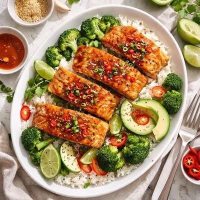 Image of Salmon Sweet and Spicy