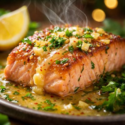 Image of Salmon with Butter Sauce
