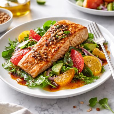 Image of Salmon with Citrus Balsamic Vinaigrette