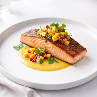 Image of Salmon with Mango Sauce