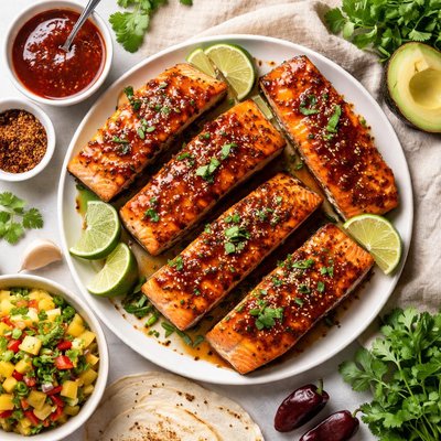 Image of Salmon with Maple Chipotle Sauce