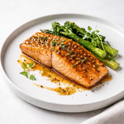 Image of Salmon with Mustard Maple Glaze