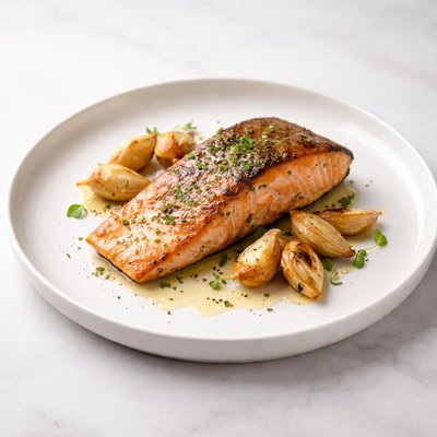 Image of Salmon with Roasted Garlic