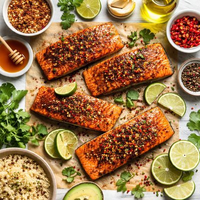 Image of Salmon with Sweet and Spicy Rub