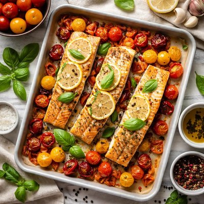 Image of Salmon with Tomatoes