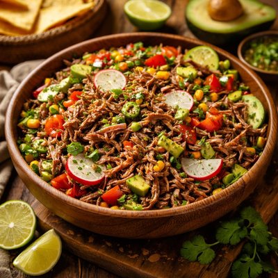 Image of Salpicon Mexican Shredded Beef Salad