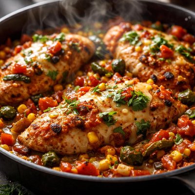 Image of Salsa and Poblano Chicken