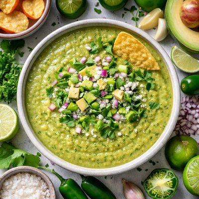 Image of Salsa De Tomatillo Con Aguacate