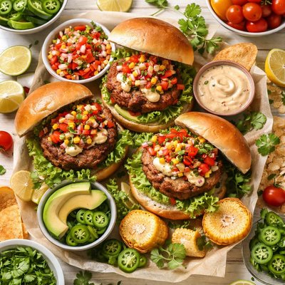Image of Salsa Turkey Burgers