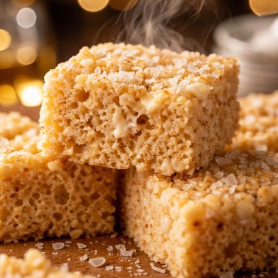 Image of Salted Brown Butter Rice Krispie Treats