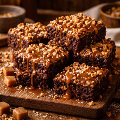 Image of Salted Caramel Crunch Brownies