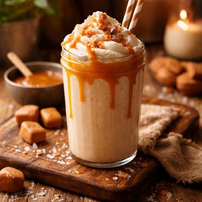 Image of Vegan Salted Caramel Milkshake
