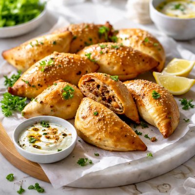 Image of Sambousak Bi Lahm Egyptian Meat Pies