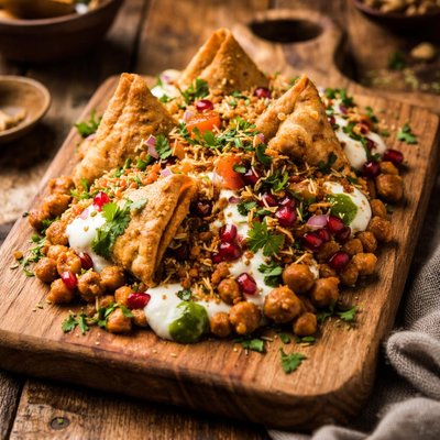 Image of Chaat de Samosa Saludable para el Corazón