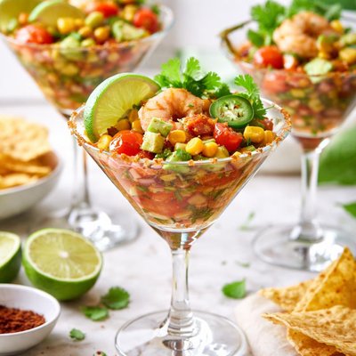 Image of Santa Fe Shrimp Martini Cocktails