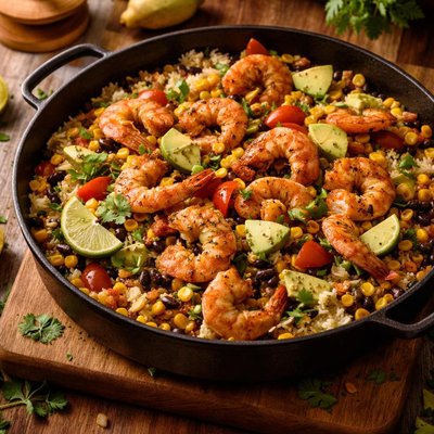 Image of Santa Fe Summer Pot with Avocado and Shrimp