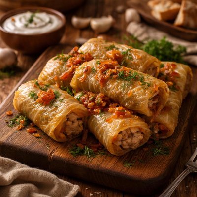 Image of Whole30 Sarmale in Cabbage Leaves