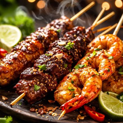 Image of Satay Chicken Beef or Shrimp