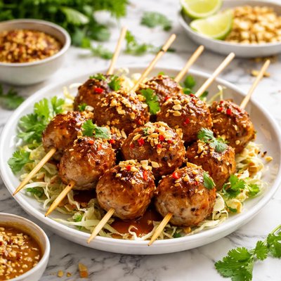 Image of Satay Pork Balls