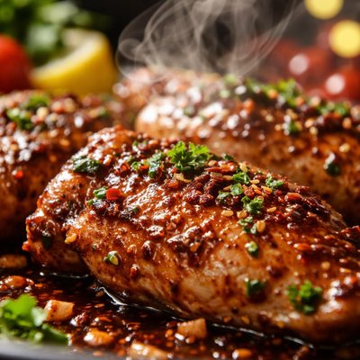 Image of Saucy Seasoned Chicken