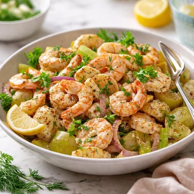 Image of Saucy Shrimp and Potato Salad Rsc